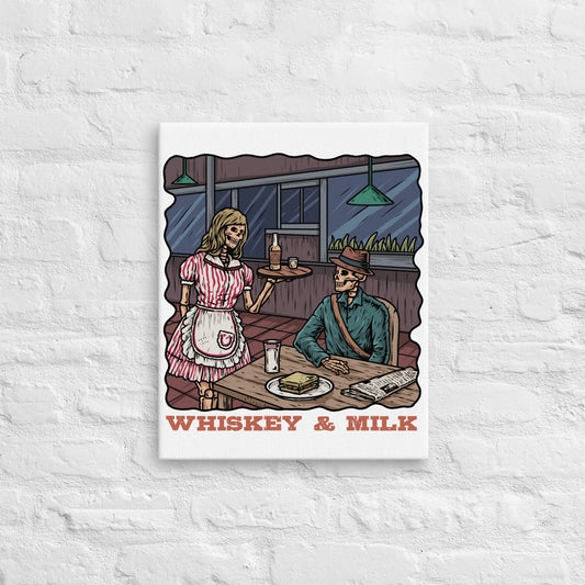 Whiskey & Milk Canvas Print